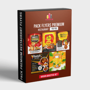 Pack Premium RESTAURANT PSD full editable(new 2025)